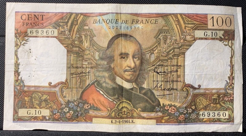 100 Francs Corneille 1964 G10