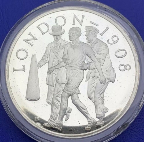 Médaille argent, Histoire des Jeux Olympiques, Londres 1908