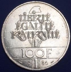 100 francs - Liberté - 1986