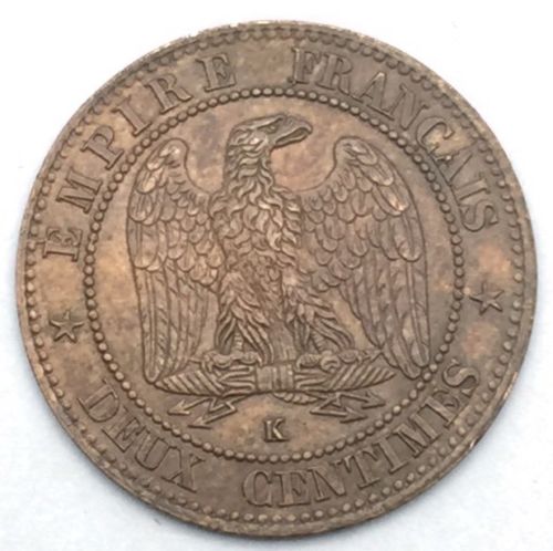 Napoleon III 2 centimes 1862 K