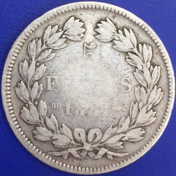 Louis Philippe I 5 francs 1831 BB Tranche en creux