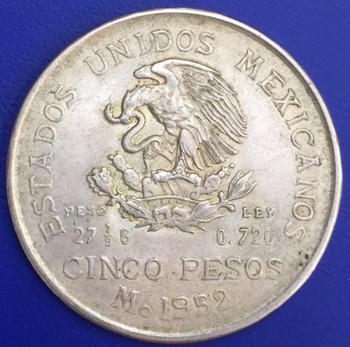 Mexique 5 Pesos 1952