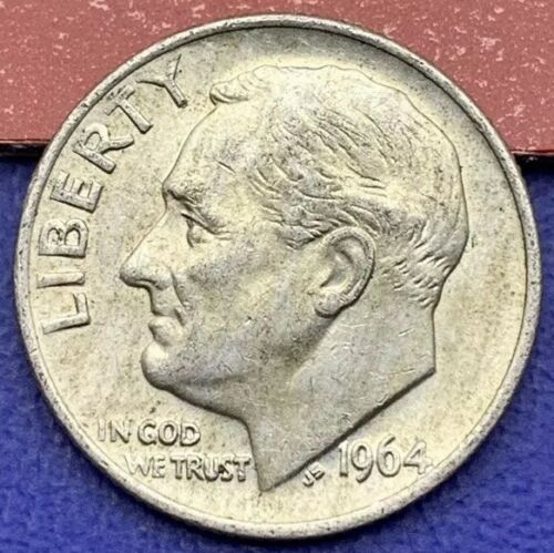 One Dime Roosevelt 1964 argent, États-Unis