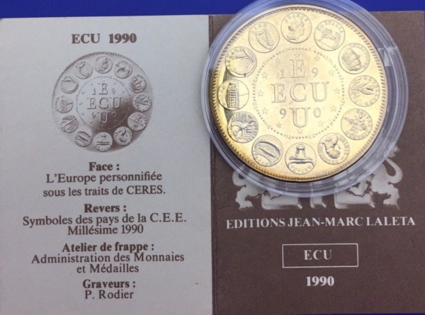 Médaille bronze, Europa Ecu 1990