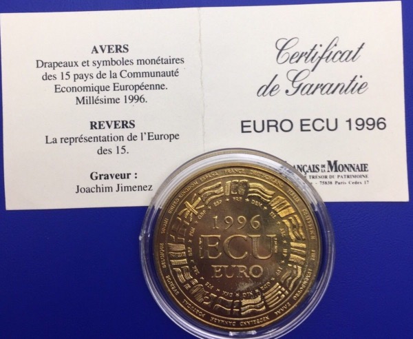 Médaille bronze, Europa Ecu 1996