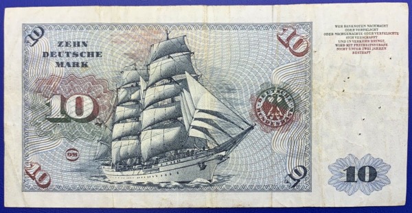 Allemagne Billet 10 Mark 1970