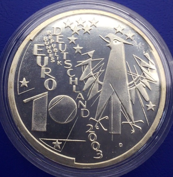 Allemagne, 10 euros 2003, Anniversaire musée des sciences et techniques