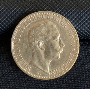 20 Mark Or 1889 Wilhelm II Prussia