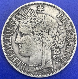 5 francs Cérès 1851 A argent