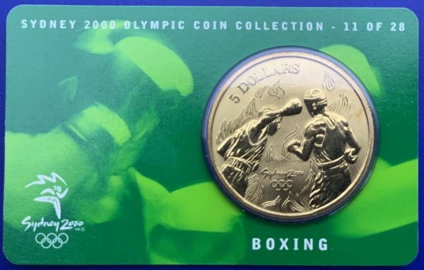 Australie, 5 Dollars Elisabeth 2, Sydney 2000, Boxing