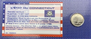 Etats-Unis Quarter dollar Connecticut UNC, année 1999