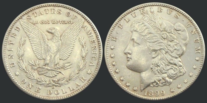 Etats-Unis, One Dollar Morgan, 1899, Nouvelle Orléans argent