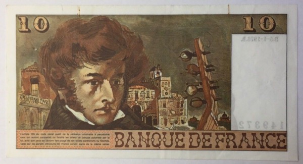 Billet 10 francs Berlioz 5-1-1976 B.284