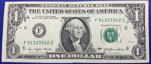 Etats-Unis, Billet 1 dollar Atlanta 1977, Washington