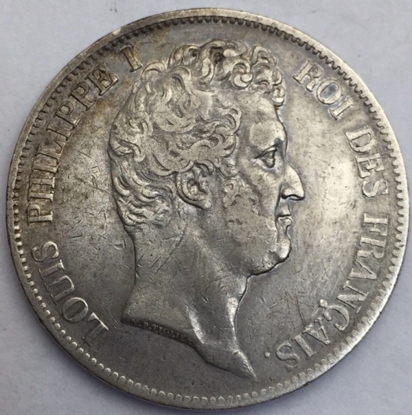 Louis Philippe I 5 francs 1831 K tranche en creux