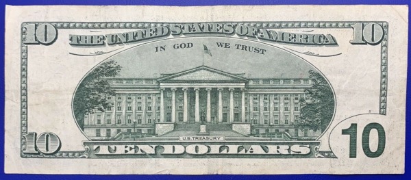 Etats-Unis, Billet 10 dollars Richemond 1999, Hamilton