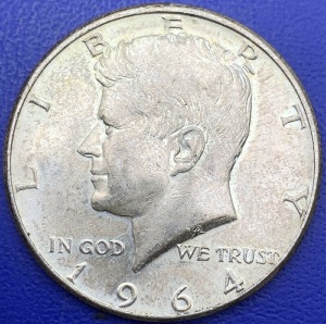 Half Dollar 1964 Kennedy, Argent, Etats-Unis 