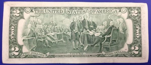 Etats-Unis, Billet 2 dollars, Thomas Jefferson, 2003, New York 