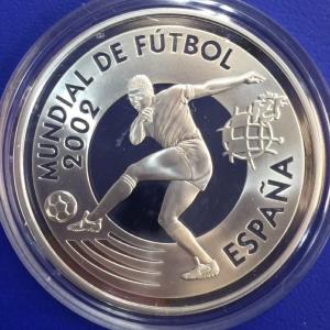 Espagne 10 euros Coupe du monde de Football 2002 argent