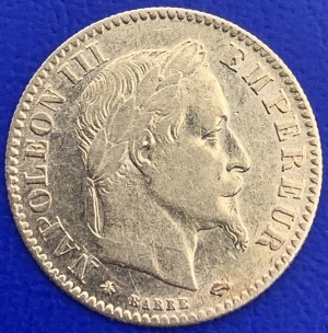 10 Francs or Napoléon III Tête Laurée 1864A