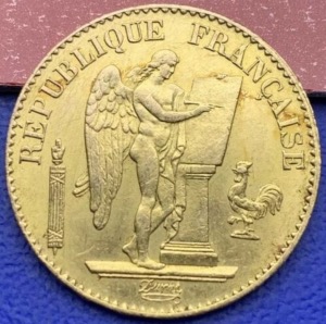 Pièce or 20 Francs Génie Debout 1878 A