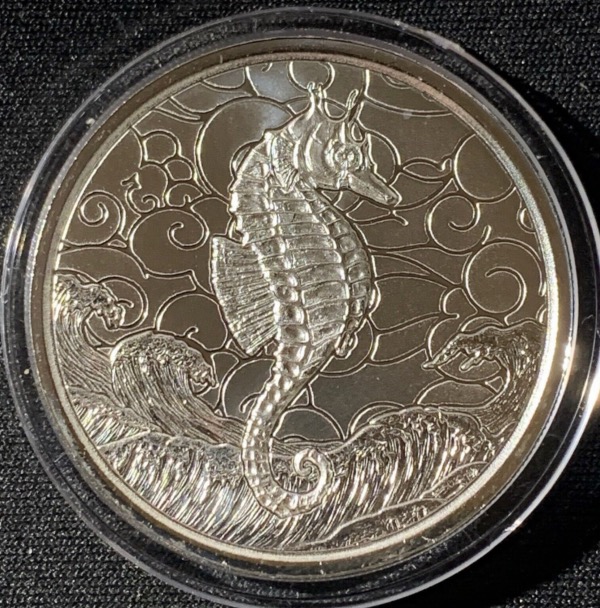 1 Oz 2020 Samoa 2 Tala Seahorse Argent 999 Neuve sous capsule