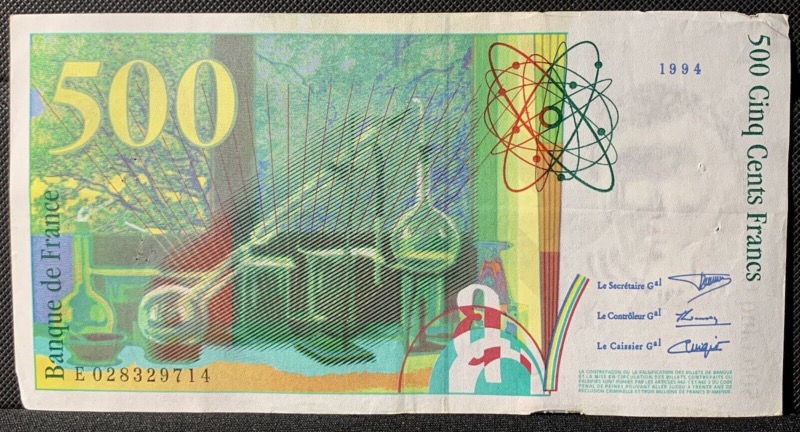 500 Francs Pierre et Marie Curie 1994