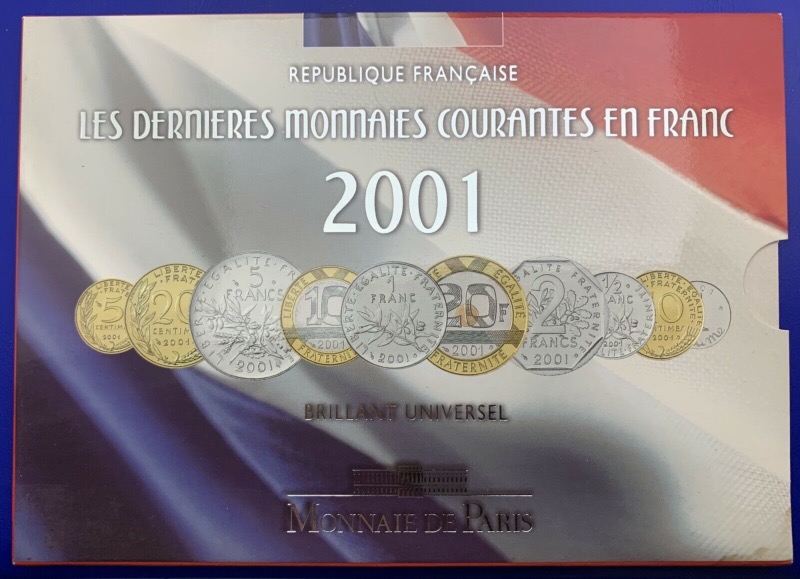 Coffret BU Série Franc 2001