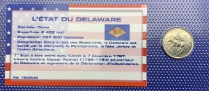 Etats-Unis Quarter dollar État du Delaware UNC, année 1999