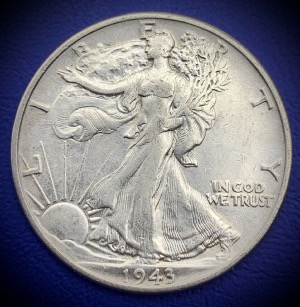 Half Dollar 1943 Walking Liberty, Argent, Etats-Unis