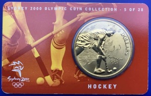 Australie, 5 Dollars Elisabeth 2, Sydney 2000, Hockey
