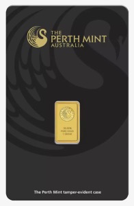 Lingot 1 Gramme Or 999,9 scellé Perth Mint