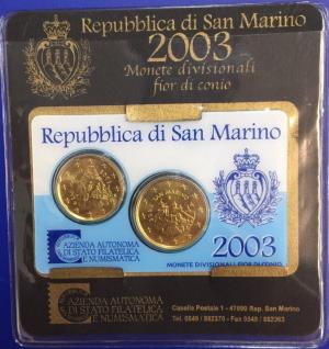 Kit Euro Saint Marin 2003 