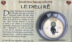 Médaille Le Dieu Re, Collection Trésors D’Egypte