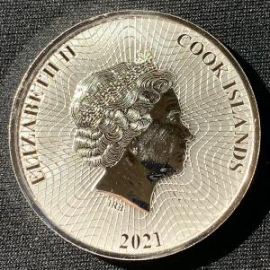 1 Oz Argent 2021 Cook Island