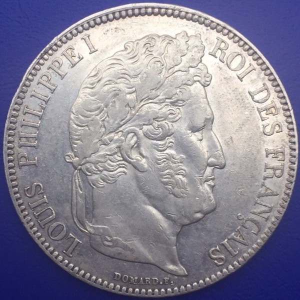 Monnaie Argent, 5 Francs Louis Philippe Ier 1837 B