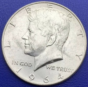 1/2 Dollar - "Kennedy Half dollar" - 1964 D - États-Unis