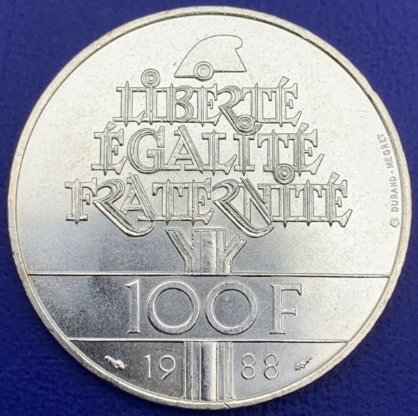 100 Francs Fraternité 1988 