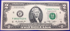 Etats-Unis, Billet 2 dollars 2009 Atlanta