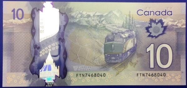 Billet, Canada, 10 Dollars 2013 NEUF Polymère