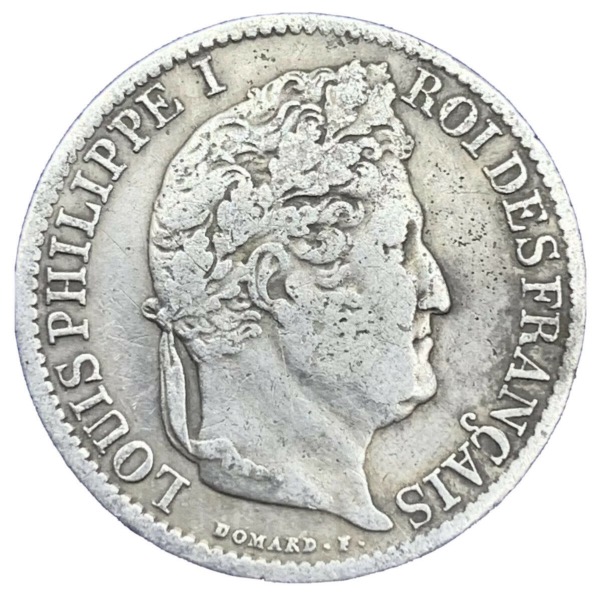 Louis Philippe I Demi Franc 1832 W Lille, argent