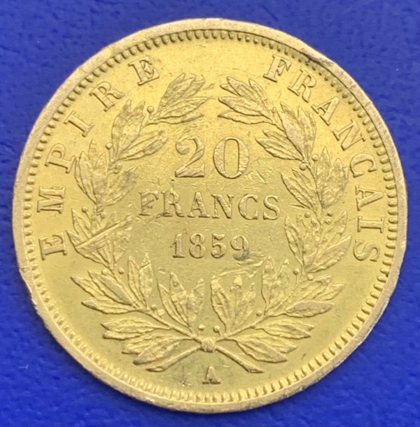 20 Francs Or Napoléon III 1859 A