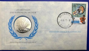 Médaille Argent massif des nations du Monde - BURUNDI