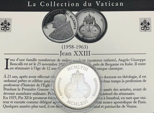Médaille Jean XXIII, Collection du Vatican