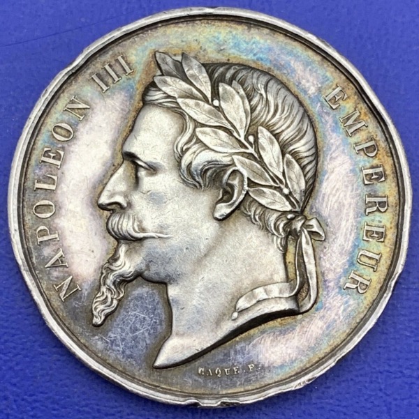 Médaille Argent Napoléon 3, Chambre De Commerce de Lille #B4E