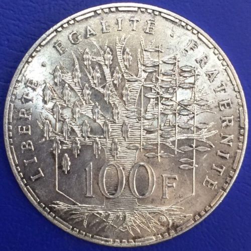 Vème République, 100 francs argent Panthéon 1983