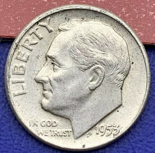 Etats-Unis 10 cents Roosevelt Dime 1953 argent