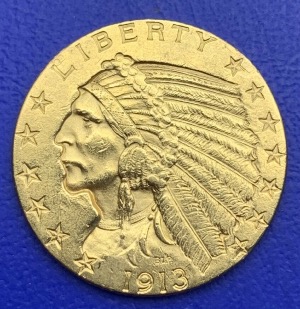 5 dollars Or Tête d’indien 1913 Etats-Unis