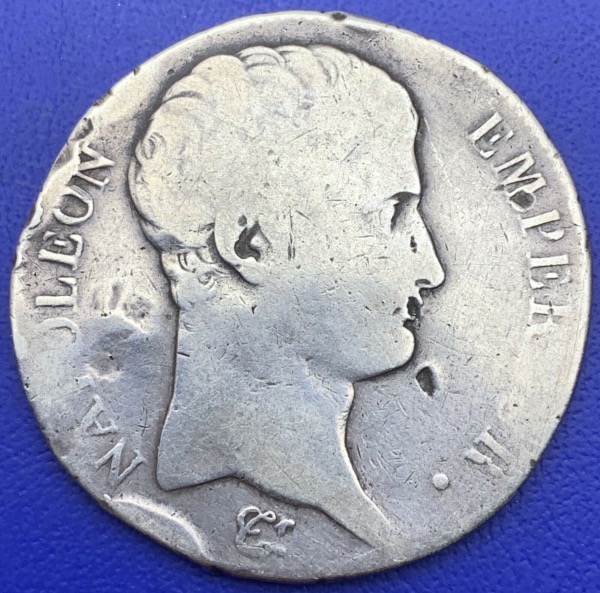5 Francs Napoléon Empereur 1806 I, Argent