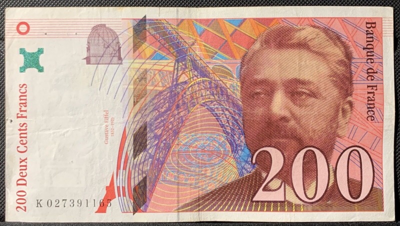 200 Francs Gustave Eiffel 1996